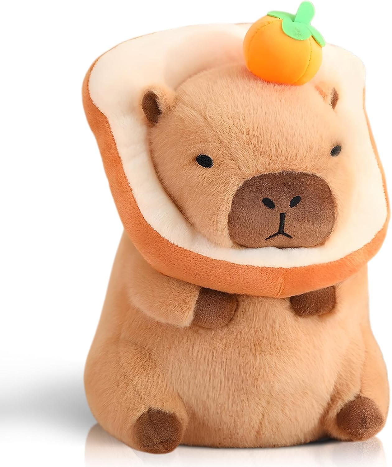 12 Inch Cute Capybara Plush Kawaii Soft Capybara Plush Doll Pillow with Bread Capybara Stuffed Aniamls Toys for Girls Kids Adults Birthdays Valentines Gift (Capybara Plush for Kids)