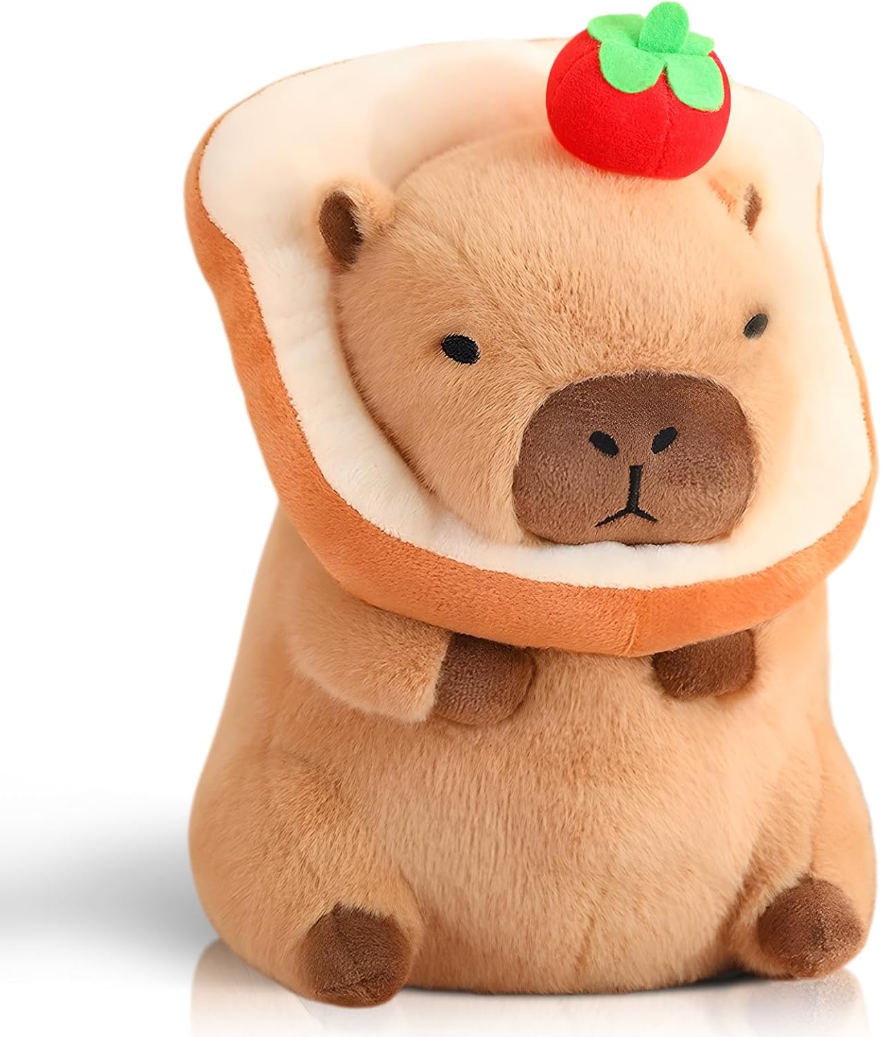 12 Inch Cute Capybara Plush Kawaii Soft Capybara Plush Doll Pillow with Bread Capybara Stuffed Aniamls Toys for Girls Kids Adults Birthdays Valentines Gift (Capybara Plush for Kids)