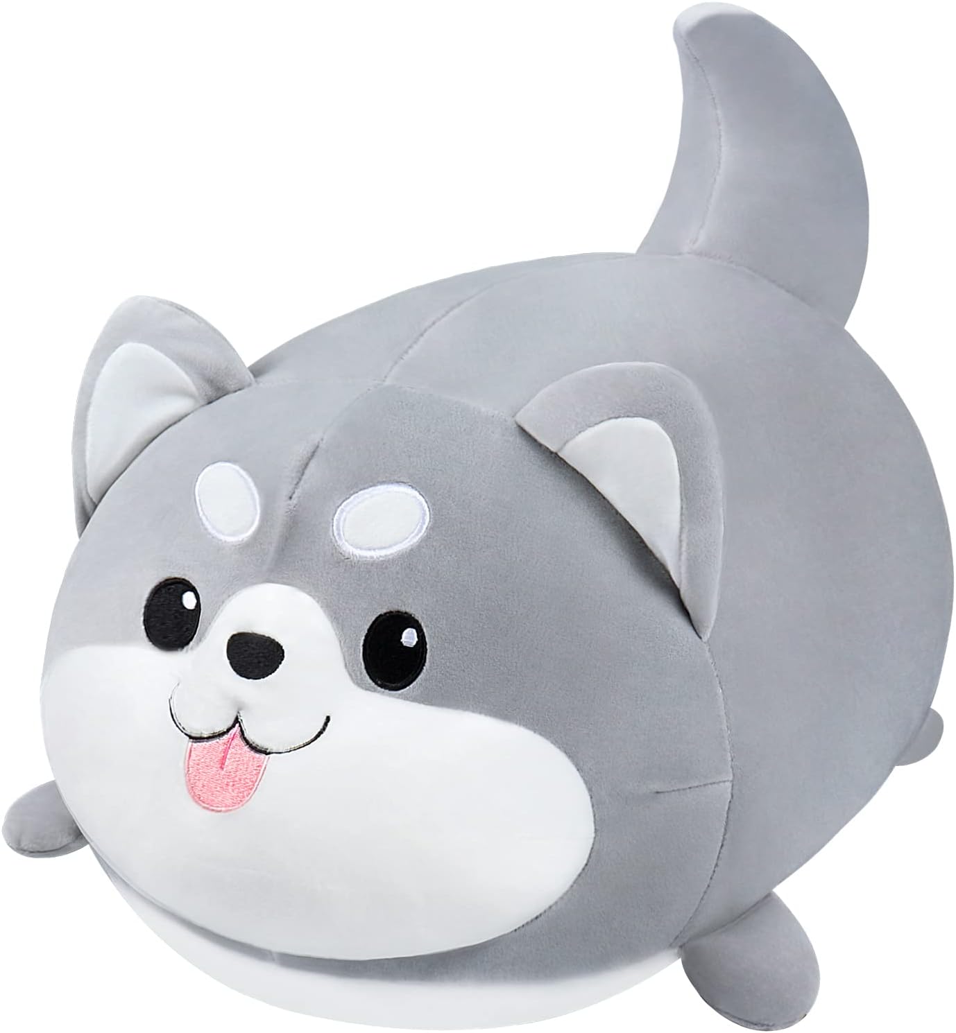 22'' Husky Stuffed Animal Plush Pillow, Huskies Anime Body Pillow, Kawaii Stuff Animal PlushToy, Big Plushie Stuffed Dog Anime Plush Throw Pillow Gifts for Boys Girls